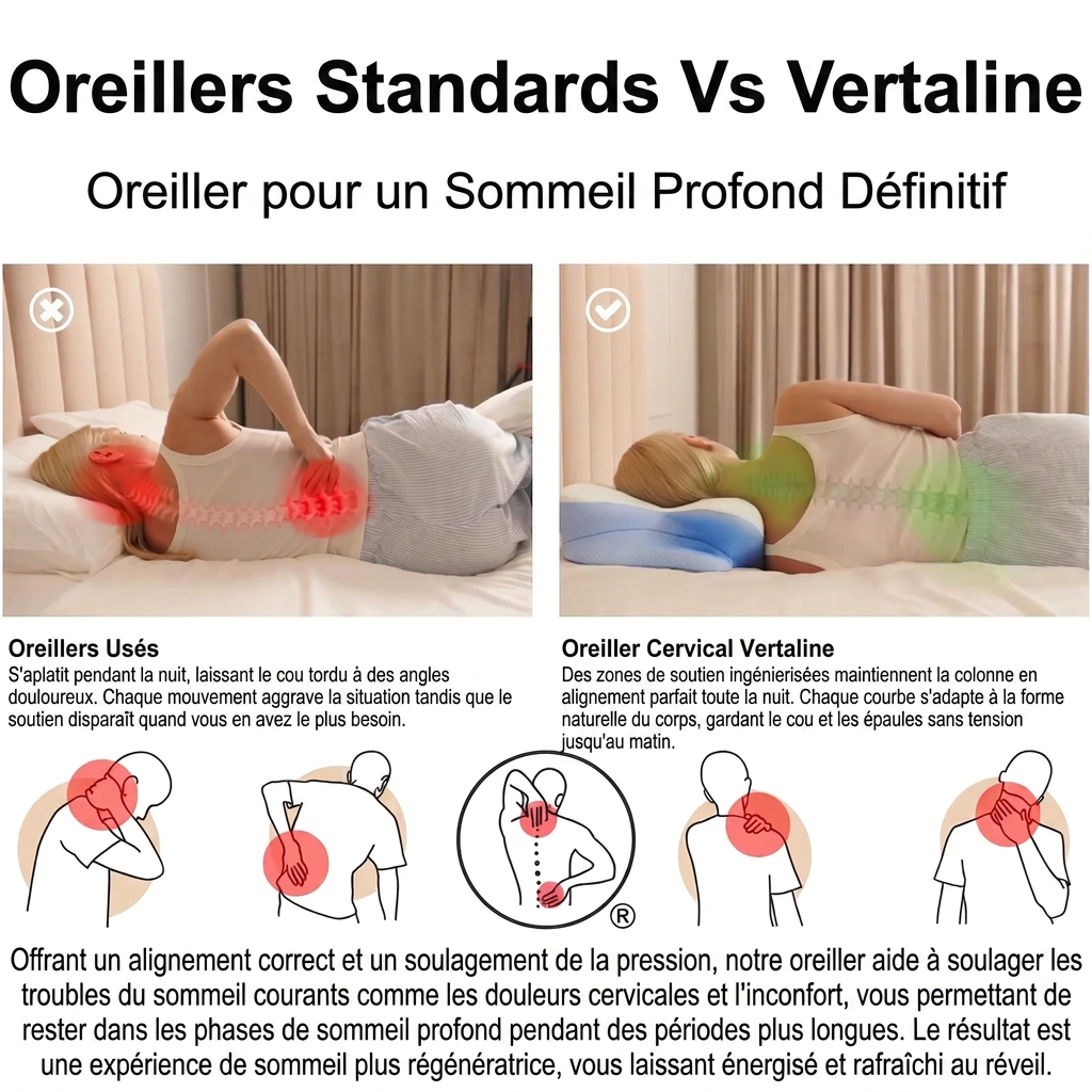 Oreiller cervical thérapeutique
